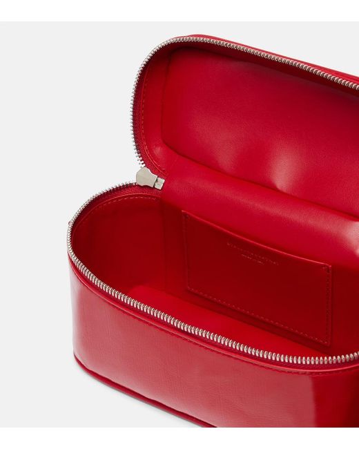 Stella McCartney Red Falabella Faux Leather Vanity Bag