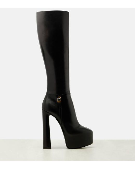 Botas Altas Con Plataforma Saint Laurent de color Black