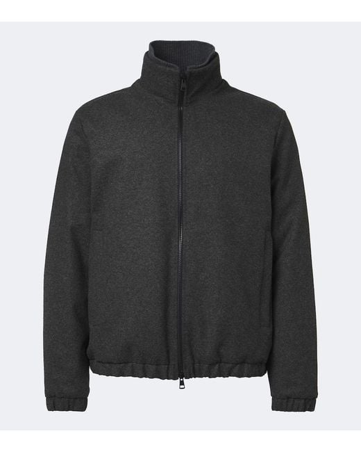 Moncler Black Limberl Flannel Down Jacket for men