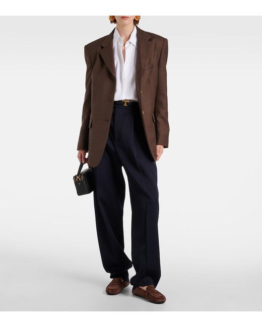 Tod's Brown Suede Driving Shoes