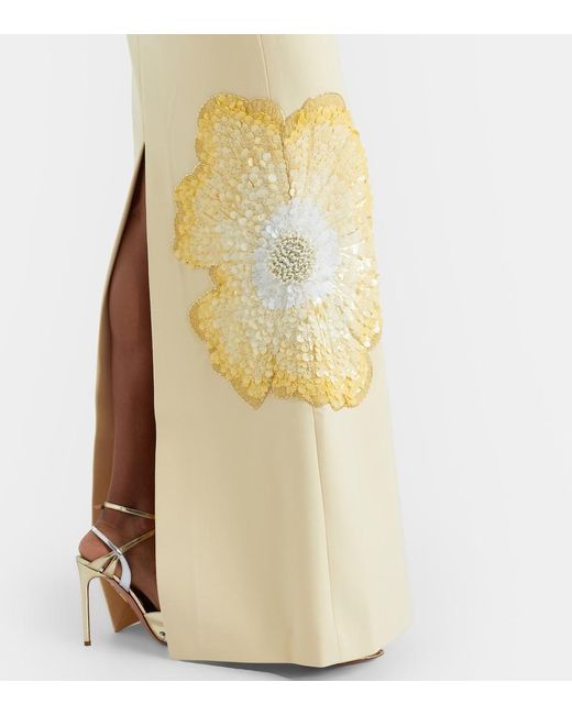 Rebecca Vallance Metallic Sequined Gown