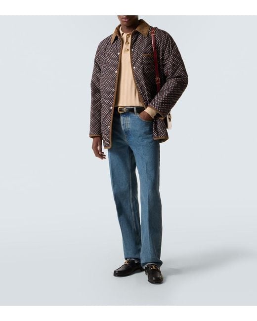 Valentino Blue Mid-Rise Straight Jeans for men
