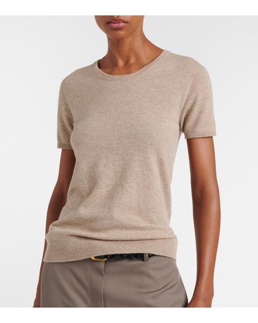 The Row Natural Nova Cashmere Top