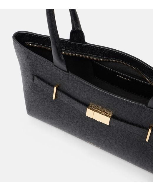 DeMellier London Black New York Small Leather Shoulder Bag