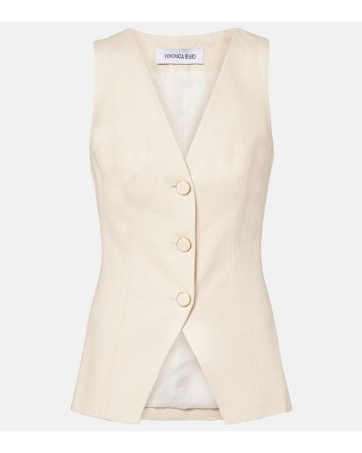Gilet Avalina di Veronica Beard in Natural