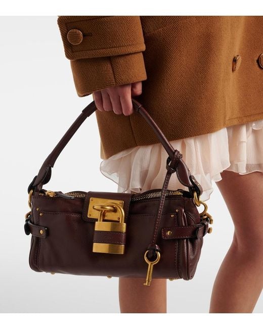 Chloé Purple Paddington Small Leather Shoulder Bag