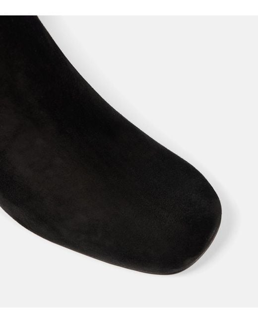 Christian Louboutin Black Minny Booty 70 Suede Ankle Boots