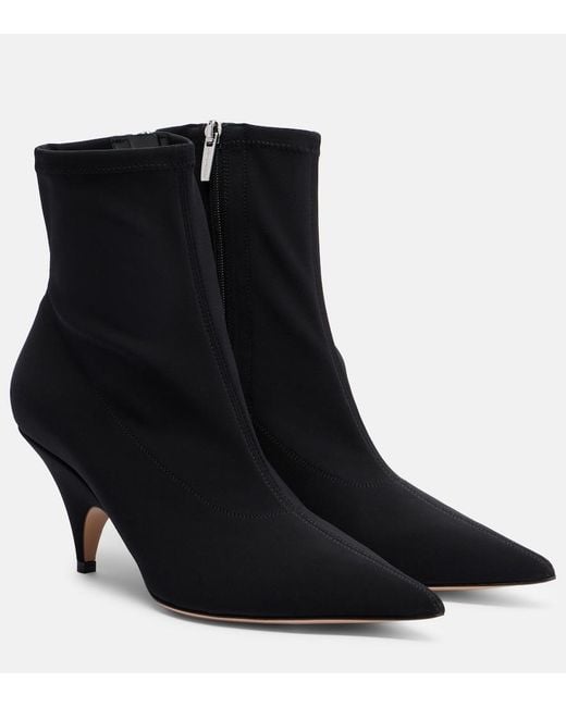 Gianvito Rossi Black Osaka Canvas Ankle Boots