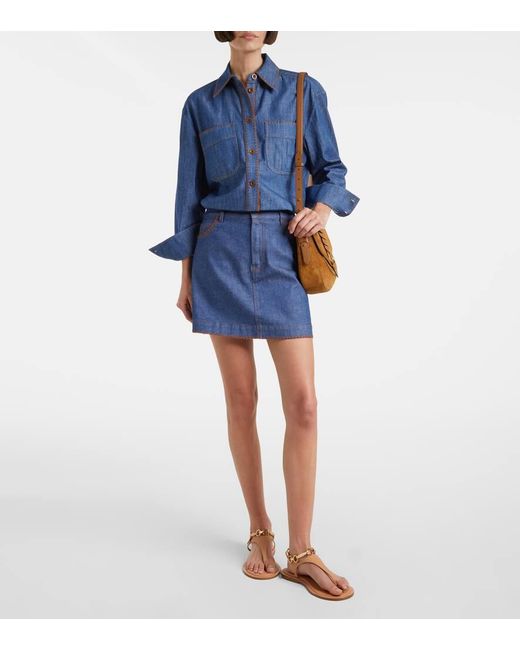 Chemise Ascension En Jean Zimmermann en coloris Blue