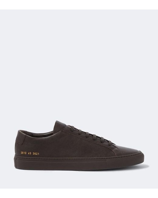 Common Projects Brown Original Achilles Leather Sneakers for men