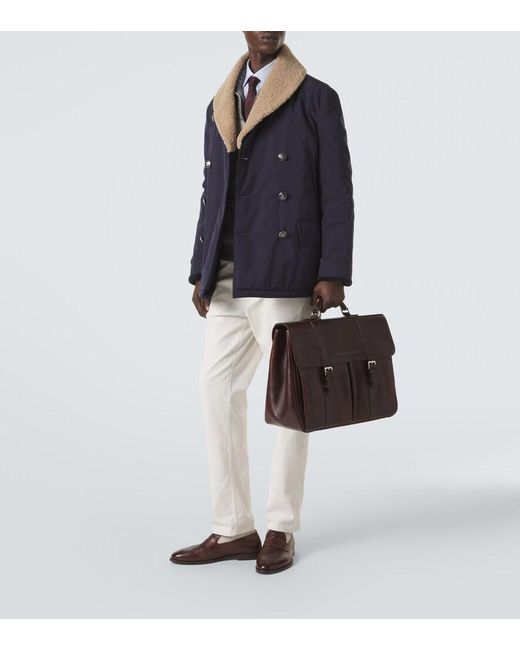 Borsa Portadocumenti di Brunello Cucinelli in Brown da Uomo