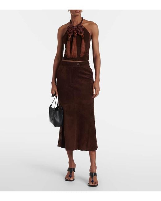 Gonna Midi di Johanna Ortiz in Brown