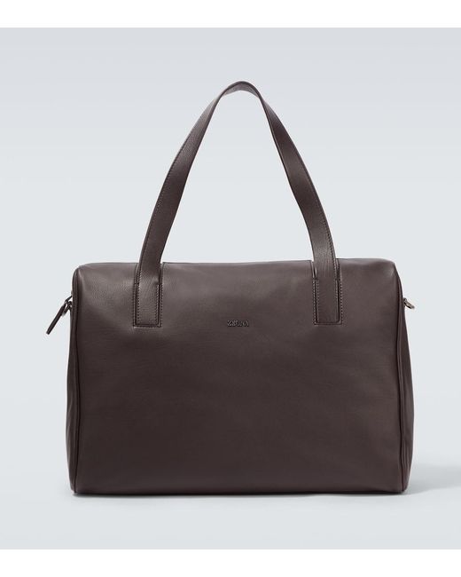 Zegna Brown Leather Briefcase for men