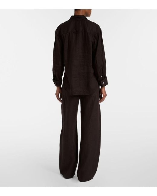 Citizens of Humanity Black Kayla Linen Shirt