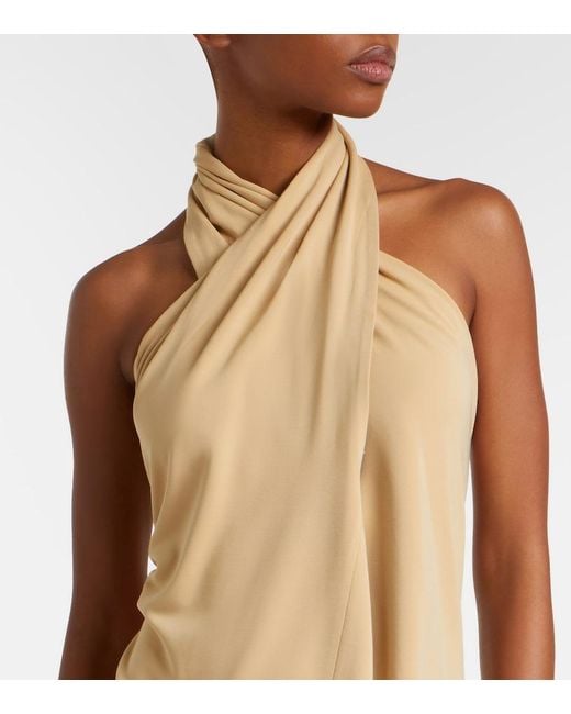 Totême  Natural Halterneck Jersey Top