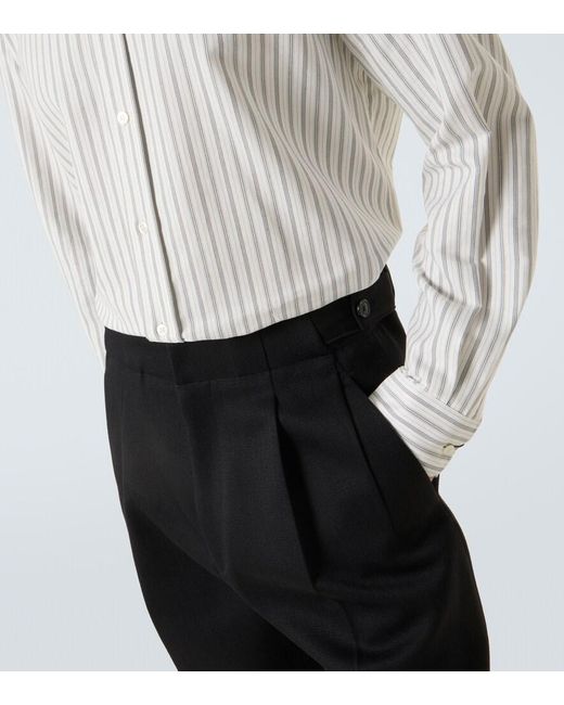 Zegna Black Wool Suit Pants for men