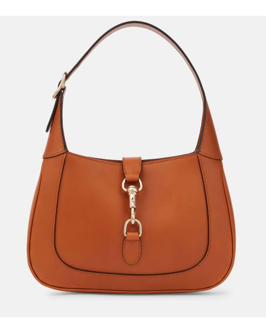 Gucci Brown Jackie Small Leather Shoulder Bag