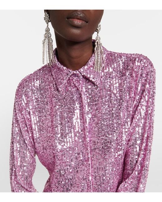 Tom Ford Pink Sequined Shirt