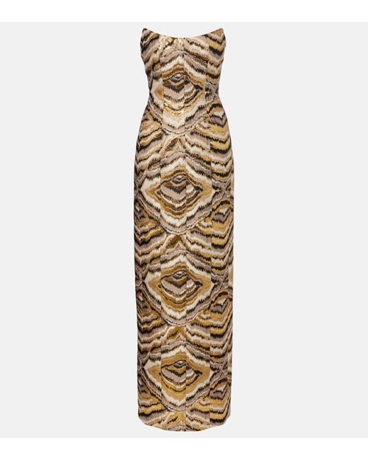 Markarian Metallic Robe Odessa Aus Jacquard