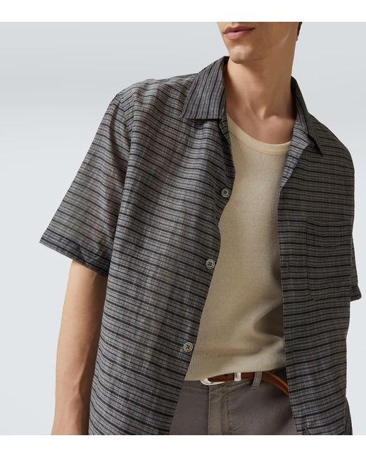 Camisa Bowling Heusen De Algodon Y Seda Our Legacy de hombre de color Gray
