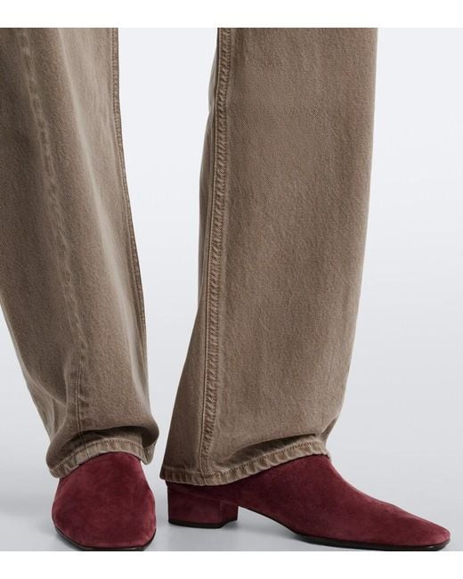 Agolde Gray Luna Barrel-Leg Jeans