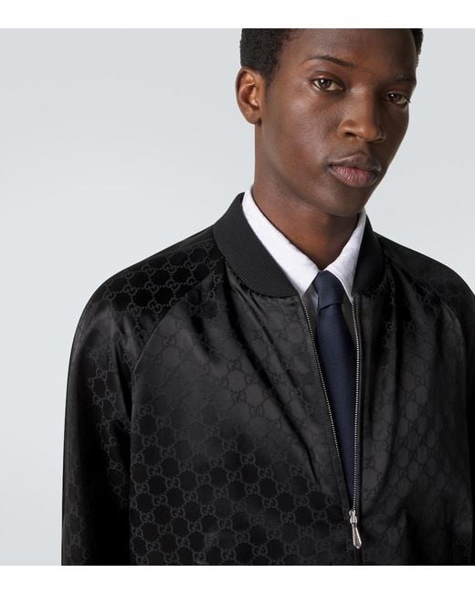 Corbata Con Web Gucci de hombre de color Blue