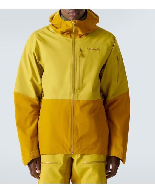 Giacca Da Sci Lofoten di Norrona in Yellow da Uomo