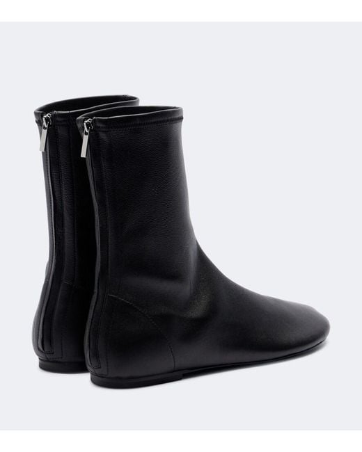 A.Emery Black Sutherland Leather Ankle Boots