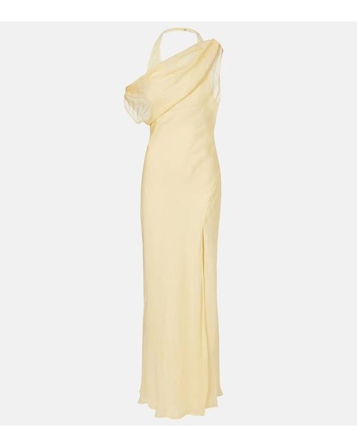 Sir Metallic Strobe Off-Shoulder Maxi Dress