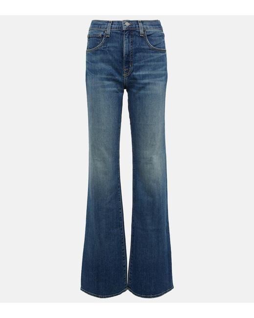 Nili Lotan Blue Celia Bootcut Jeans