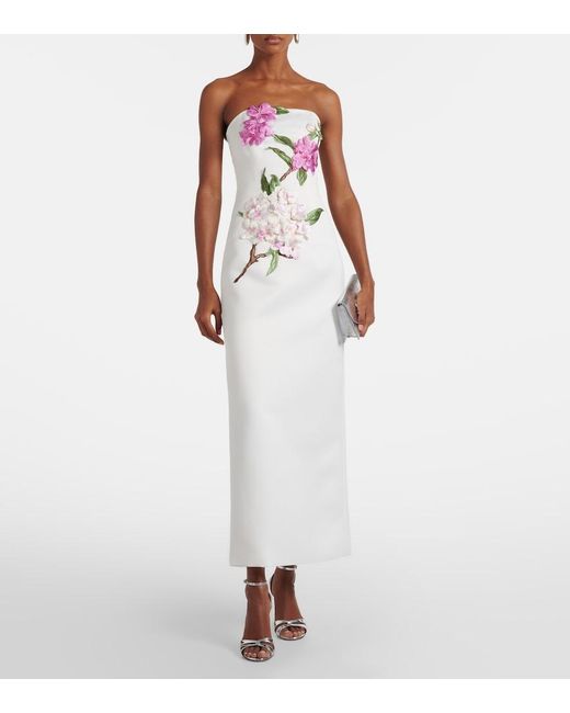 LEO LIN White Bustier-Kleid Rayna