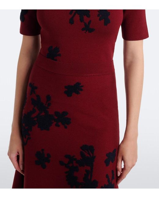Pullover A Collo Alto di Erdem in Red