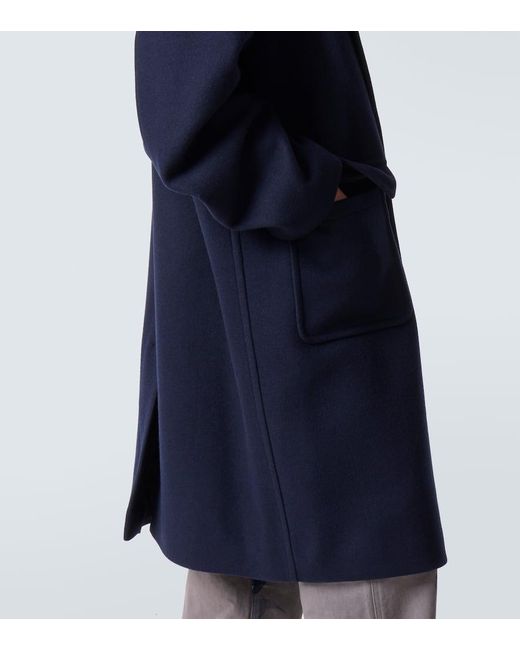 Dries Van Noten Mantel Aus Twill in Blue für Herren