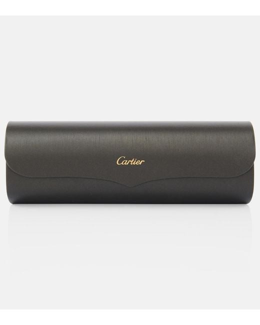Cartier Metallic Clash De Cartier Rectangular Sunglasses