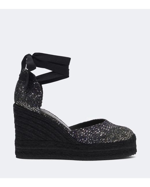Espadrilles Compensees Eva A Sequins Missoni en coloris Black