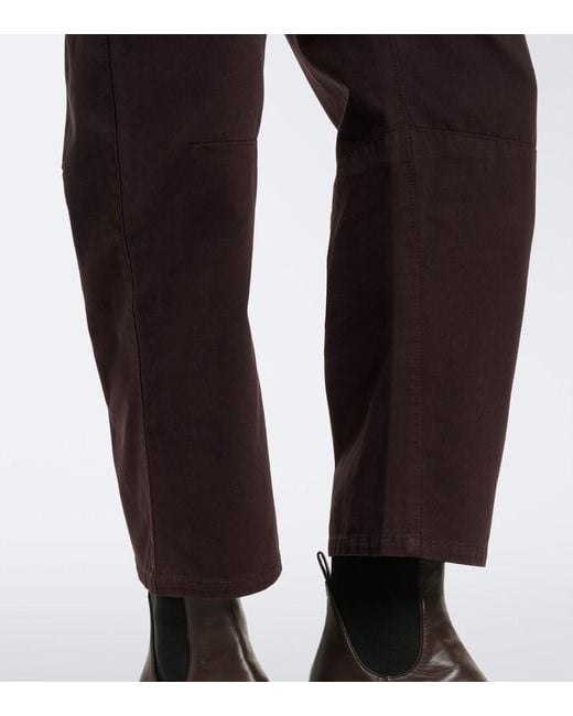Velvet Brown Brylie Barrel-Leg Jeans