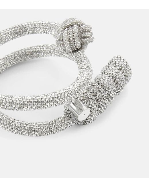 Max Mara Metallic Festa Crystal-embellished Bracelet