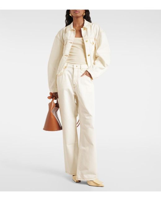 Jacquemus White Le De-Nimes Large Jeans