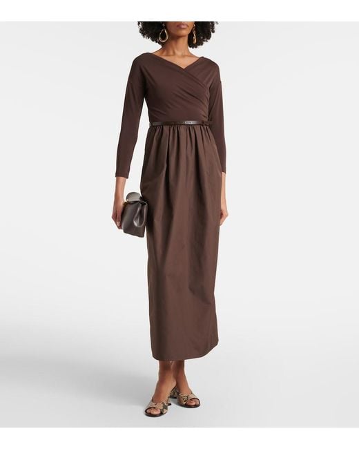 Vestido Largo Kaiser Con Cinturon Max Mara de color Brown