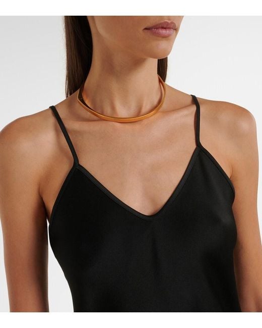 Max Mara Black Satin Camisole