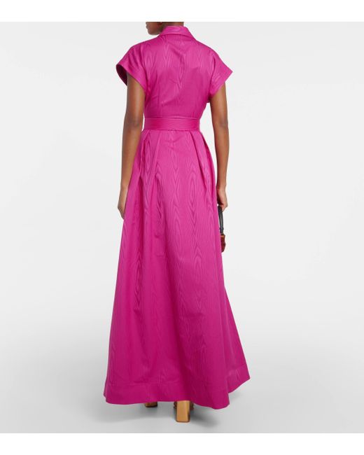 Rebecca Vallance Purple Cynthia Belted Gown