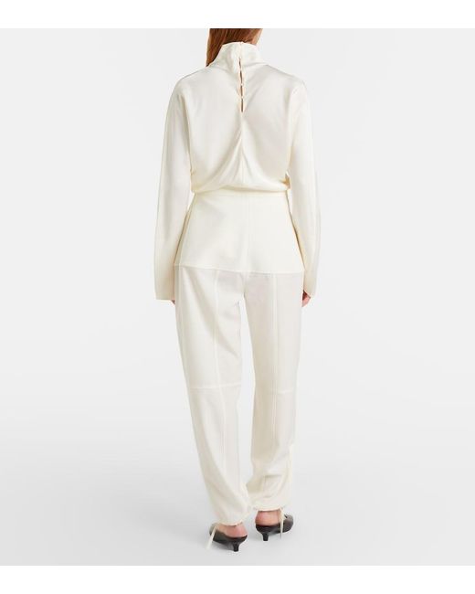 Rohe White Virgin Wool Balloon Pants