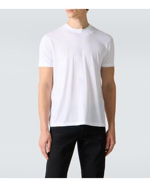 Tom Ford White Jersey T-Shirt for men