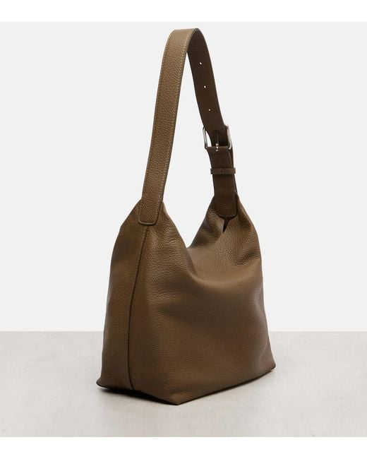 The Row Brown Schultertasche Isa Aus Leder