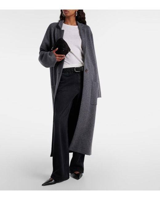 Lisa Yang Gray Mantel Amie Aus Cashmere