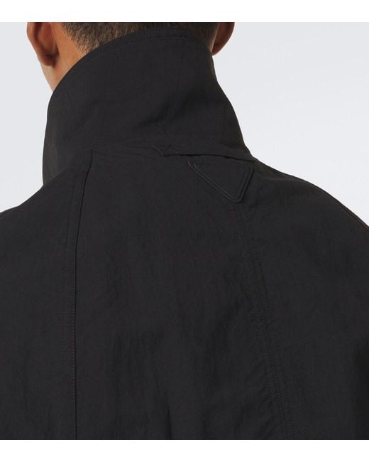 Prada Black Re-Nylon Cropped Cape for men