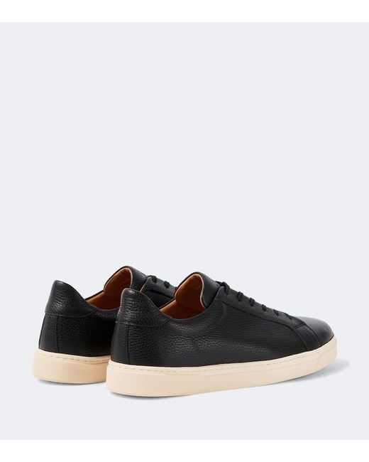 George Cleverley Black Jack Leather Sneakers for men