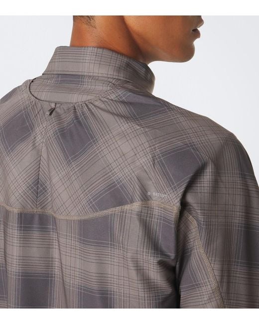 Satisfy Gray Plaid Flannel Jacket for men