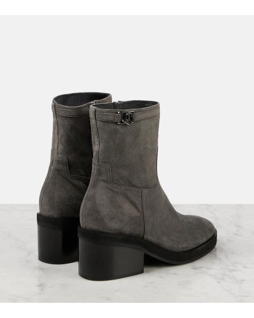 Jimmy Choo Black Yasmin 70 Suede Ankle Boots