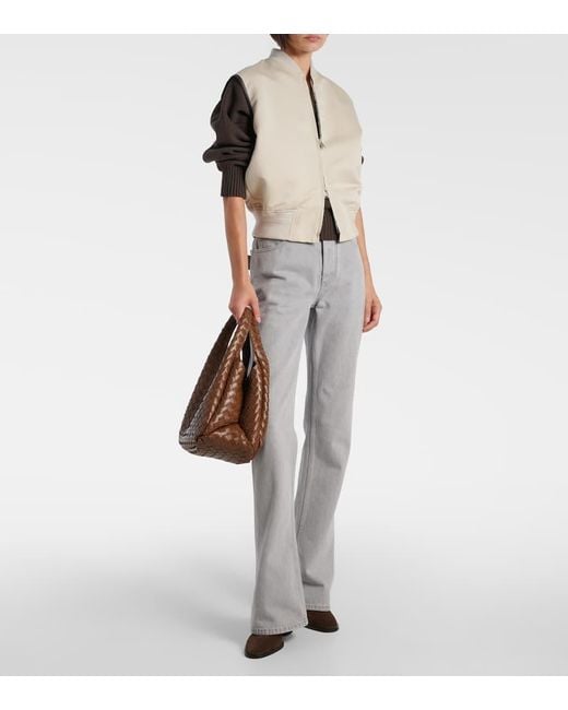 Bottega Veneta Brown Campana Medium Leather Shoulder Bag